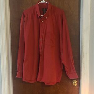 Men's XL Burgandy Long Sleeved J Riggings Shirt